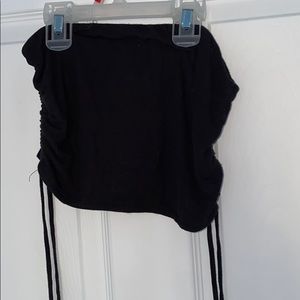 PACSUN Cropped black tube top